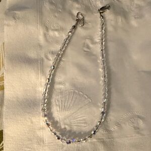 Swarovski crystal anklet NEW size 9 1/2